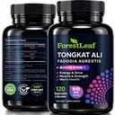 Tongkat Ali og Fadogia Agrestis for mænd Supplement w / BioPerine - Tonkat- Ali Max Strength 200: 1 Extract - Long Jack Tongkat- ali for mænd - Muscle Growth, Performance & Energy - 120 Powder Capsules