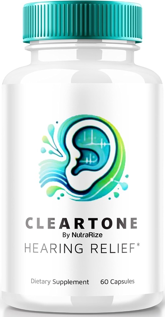 NutraRize ClearTone Tinnitus, Clear Tone piller til hørelse, ClearTone piller supplement til total øre sundhed, officielle Auditory Support Kapsler, ClearTones anmeldelse (60 Kapsler)