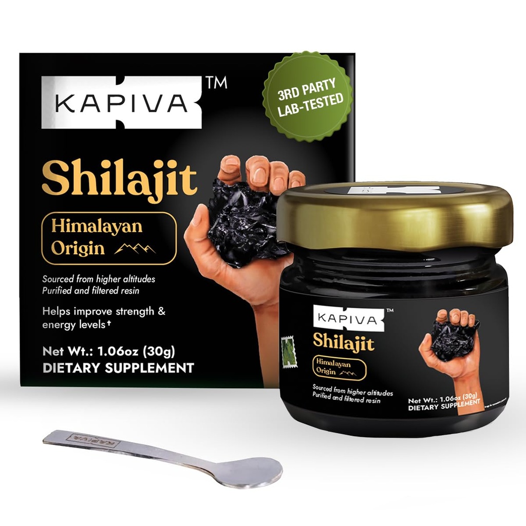 Kapiva 100% Pure Himalayan Shilajit Resin (30gm), høj potens for mænd og kvinder