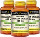 Mason Natural Cascara Sagrada 450 mg, Herbal Supplement for Normal fordøjelsesfunktion Support, 100 kapsler (pakke med 3)