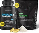 Livinggood Daily Omegas and Greens Bundle - Rig på antioxidanter