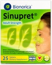 Sinupret Voksen Styrke Sinus + immunforsvar Alle naturlige, hurtigt fungerende urtemedicin Nasal Passage & Immunity Boost tillæg med Verbena & Ældre Flower - 25 tabletter