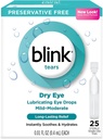 Blink Tårer smøremiddel øjendråber Mild- Moderate tørre øje, 25 greve - 0,01 oz (4 Pack)