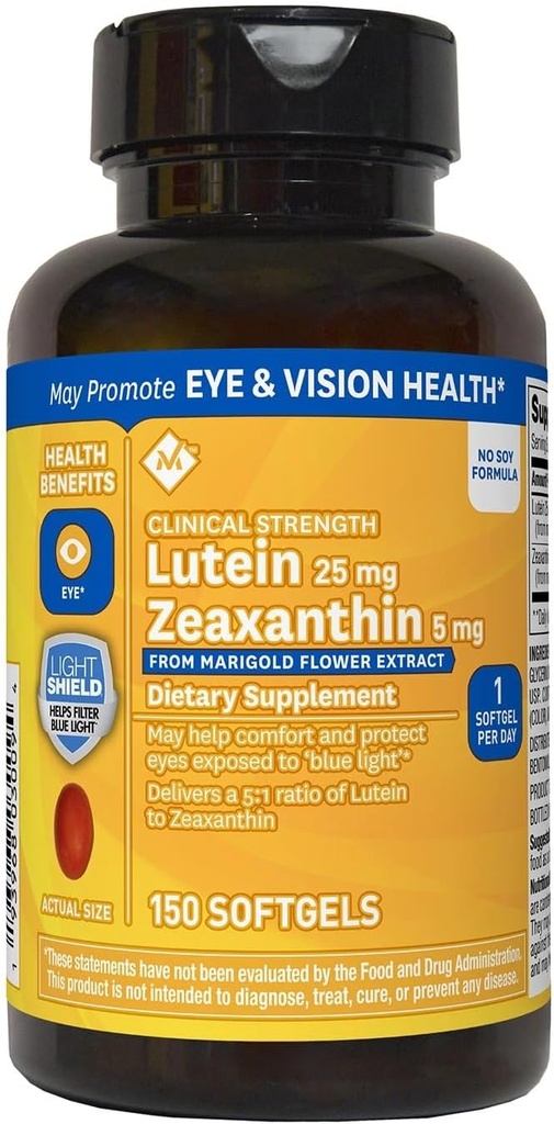 Medlemmer Mark Lutein 25mg Zeaxanthin 5mg (150 Greve)
