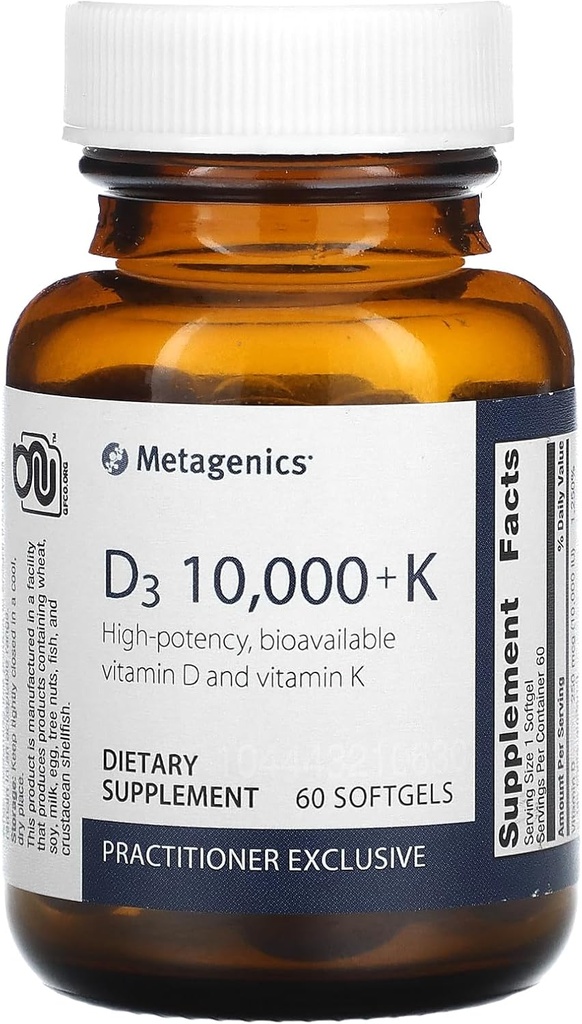 Metagenics D3 10.000 med K2 Soft Gels, 60 Greve