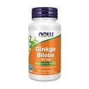 Now Foods Supplements, Ginkgo Biloba 60 mg, 24% Standardized Extract, Non- GMO Project Verified, 120 Veg Kapsler