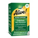 Naturen er i live! Calcium Max Absorption, Knoglestøtte *, Plant Source Calcium, D3- vitamin & K2, Magnesium, 120 tabletter (Packaging May Vary)