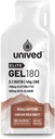 Unived Elite Gel 180-2: 1 forholdet mellem Simple & Complex Carbs med Beta alanine & Essential Electrolytes - for Endurance Atleter Runners & Cyclists -180kcal - Cocoa Sea Salt - 50mg Koffein - pakke med 6
