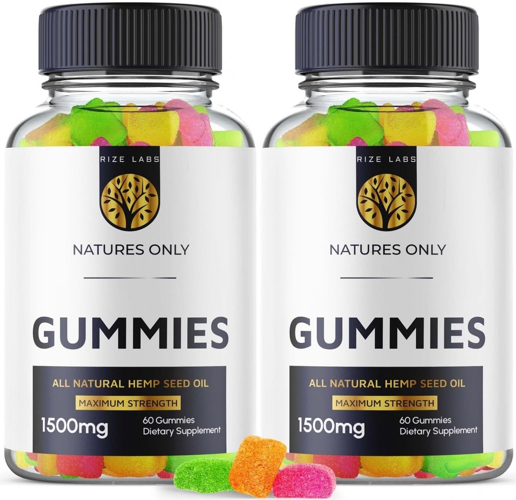 rize labs Natures Only Gummies, Advanced Formula Supplement, Natures Only to Maintain Focus and Clarity, Natures Only to Boost Daily Mood, NaturesOnly Reviews (120 Gummies) (Pack of 2)