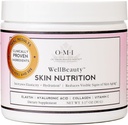 OMI Wellbeauty Skin Nutrition, Klinisk bevist om at øge Elasticitet og reducere de synlige tegn på hudens ældning, Fransk Marine Elastin, Collagen, Hyaluronsyre, C-vitamin, 1 Måned Supply, 3.17oz