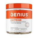 Genius Koffein - Vedvarende-Release Mikroindkapslet Koffein piller til Glat, Langvarig energi & Fokus - Ingen Jitters eller Crash - 100 mg per kapsel - 100 Servere - Natural Performance Booster