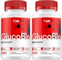 (2 Pack) Gluco Bio Healthy Vitamin Support Supplement - Advanced Formula GlucoBio, Gluco Bio Maximum Strength Reviews, 120 Capsules
