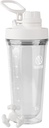 Takeya Protein Shaker - BPA- Free Plastic Shaker Flaske med blad-bevis Spout Lid - Easy Carry Shaker til Gym & Mere - Dishwasher-Safe Genanvendelige Shaker med Spout Lid - 24 oz, Cloud White