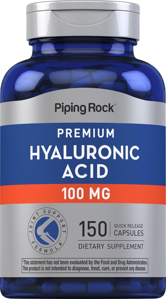 Piping Rock Hyaluronic Acid Supplement: 124; 100 mg