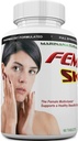 FEMVIT Skin Multivitamin, Multi- Minerals & Herbal Ekstrakter til yngre hud. Anti Aging, Anti Wrinkle med Collagen, Hyaluronsyre og biotin. 60 tabletter (ikke en creme)