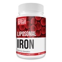 Liposomal Fe jerntilskud til kvinder, 65 mg jerntilskud med folinsyre & vitamin B12 til mænd, daglig blod & energistøtte til voksne jernmangel 60 Softgel (1 flaske)