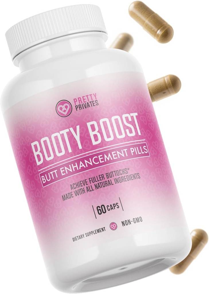 Premium Butt Enhancer Pills for Bigger Booty - Natural Glute Growth Supplement for Firmness, Muscle Building & Confidence Boost - Non- Invasive Solution, Aguaje Para Aumentar Gluteos y Caderas