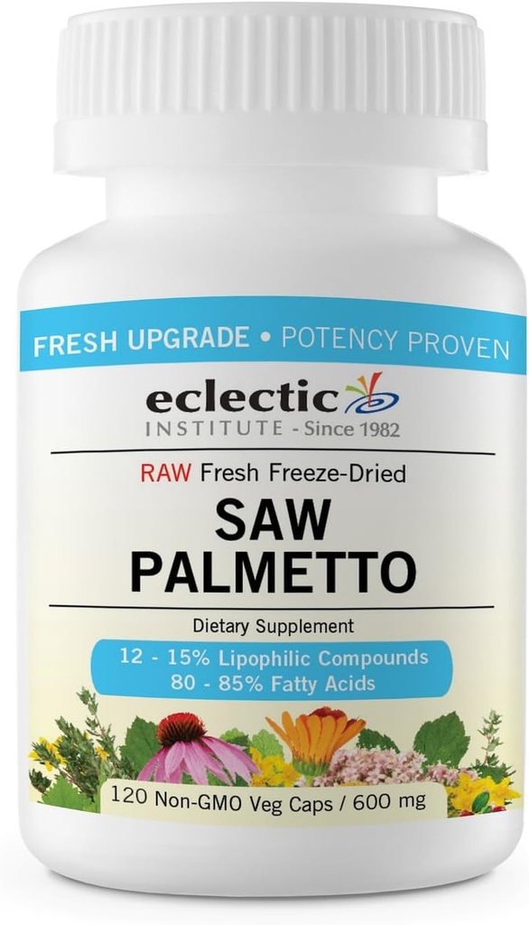 Økologisk sav Palmetto 600 Mg Fduv, Blå, 240 Greve