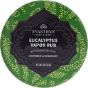 Svastya Body & Mind Eucalyptus Vapor Rub - Åbner Nasal Passages & Fugtilizes The Skin, Hough, Stuffy Næse & Congestion Relief, Olivenolie, Bivoks, Lavendel, Rosemary - Made in the USA, 2oz