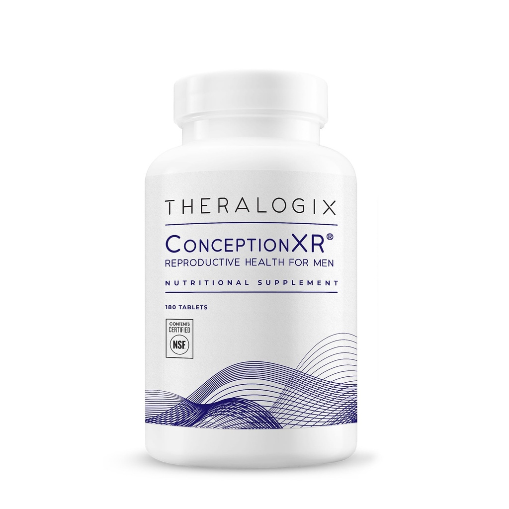 Theralogix ConceptionXR Reproduktiv sundhed For mænd, Mænds Preconception Vitaminer for fertilitet Support, Mandlige Fertilitet Kosttilskud til Sperm Sundhed, NSF Certificeret - 180 Tabs (90- Day Supply), Uncause