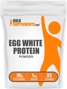 Bulkaddiments.com Egg White Protein Powder - Egg White Powder, Lactose Free Protein - Unflavored & Dairy Free, 30g per Serving, 1kg (2,2 lbs) (Pack of 1)