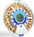 Windtrace Automatic Pill Dispenser til ældre, Electronic Pill Organizer med Alarm & Light, 28 dages Smart Timet Medicin Dispenser, Timet Pill Dispenser Maskine til receptioner og vitaminer