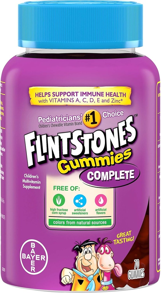 Flintstone Children 's Complete Multivitamin Gummies, 70 Greve