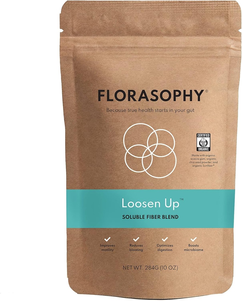 Løsn op Organisk Opløselig Fiber supplement til fordøjelsesbesvær Gut Sundhed, Forstoppelse & IBS Relief, Gluten Free Vegan Opløselig Prebiotic Powder, One Month Supply