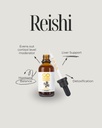 Reishi Mushroom Tincture Supplement - Dual Extraded Fruiting Body to Support Rest & Relaxation - 2 fl oz (60 Servere) *