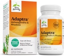 Terry naturligt adaptra - supplement til støtte Adrenal sundhed - Ashwagandha supplement med Rhodiola Rosea Extract - urtetilskud til støtte energi & koncentration - 60 kapsler