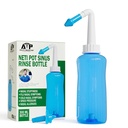 Neti Pot Sinus Rinse Flaske til Natural Sinus Relief - Næsevask Renere trykskylning for voksne & Kid - Nasal kunstvanding System af Abraham The Pharmacist