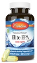 Carlson - Elite EPA perler, 1000 mg EPA Fish Oil, Wild- Fanget, Norwegian Fish Oil Supplement, Sustainable Sourced, Hjælper med at bevare sunde triglyceridniveauer, 60 Softgels