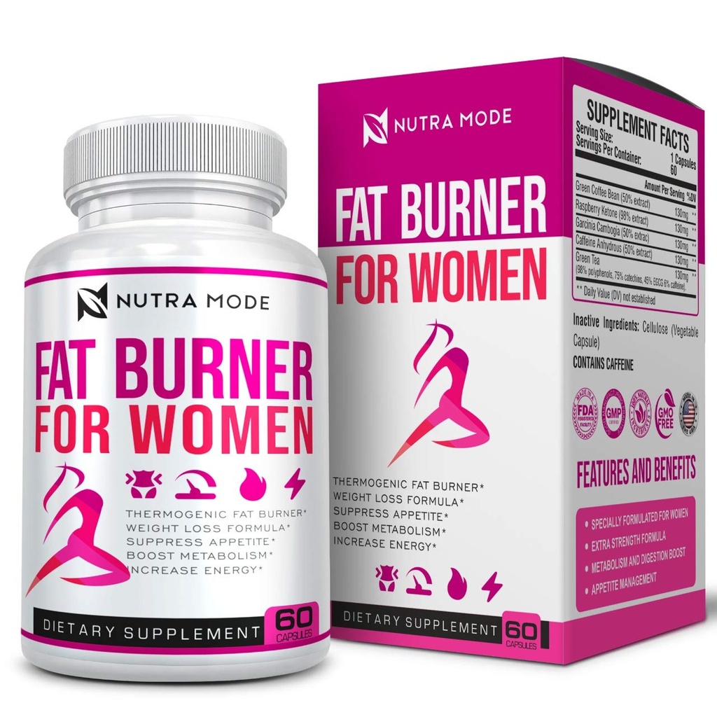 Naturlige vægttab piller til Women- Bedste kost piller, der arbejder hurtigt for Women- Appetite Suppressant- Thermogen Belly Fat Burner- Carb Blocker- Metabolisme Booster Energy Kosttilskud -60ct