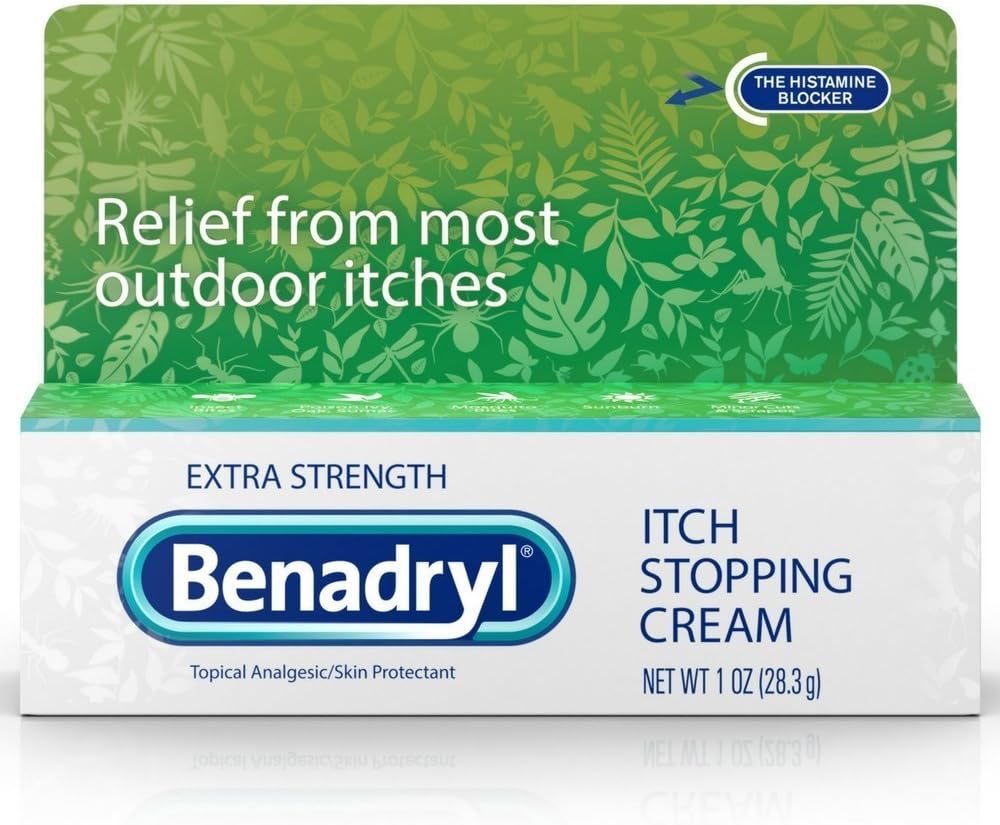 Benadryl Itch Stopping Cream Extra Strength 1 oz (Pack of 8)