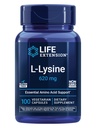 Life Extension L- Lysin, 620 mg, Essential Amino Acid for Sund nitrogenbalance, Calcium Metabolisme, Stress Response & Mere, Gluten- Free, Non- GMO, Vegetarisk, 100 Kapsler