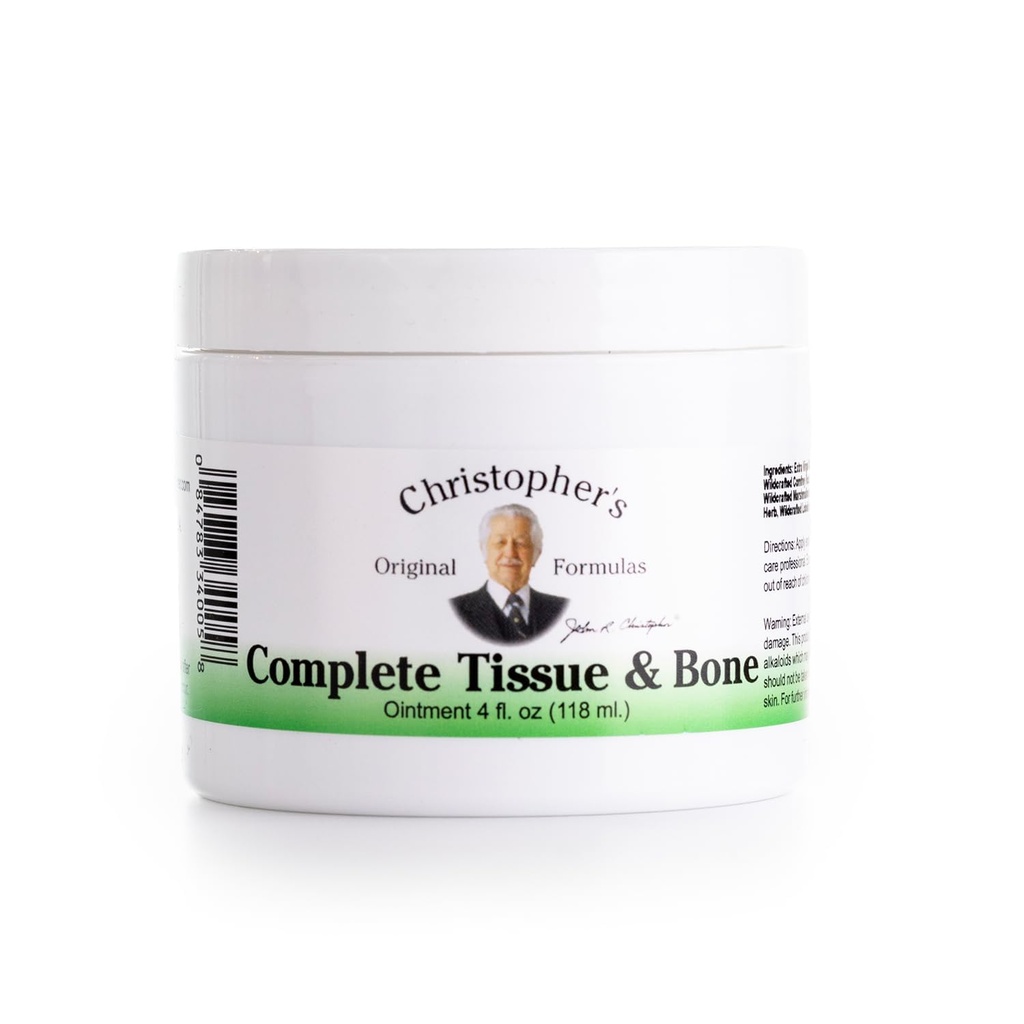 Christopher 's Original Formulas Complete Tissue & Bone Salve, Urtematisk for Muskel & Fælles Support, 4 fl oz