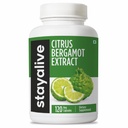 Stay ALIVE Citrus Bergamot Capsules 1000mg, 30: 1 Super Extract med 50% Polyphenolske Flavanoner, 120 piller, Citrus Bioflavonoider Natural Heart Health Kosttilskud til kvinder & mænd