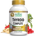 Botanic Choice Thyroid Complete -Support Nu med Ashwagandha, Schisandra Chinensis, Jod-for Thyroid Energy, Hår, Nail Health, Heart Health Support, Hormone Support (60 Vege Caps)