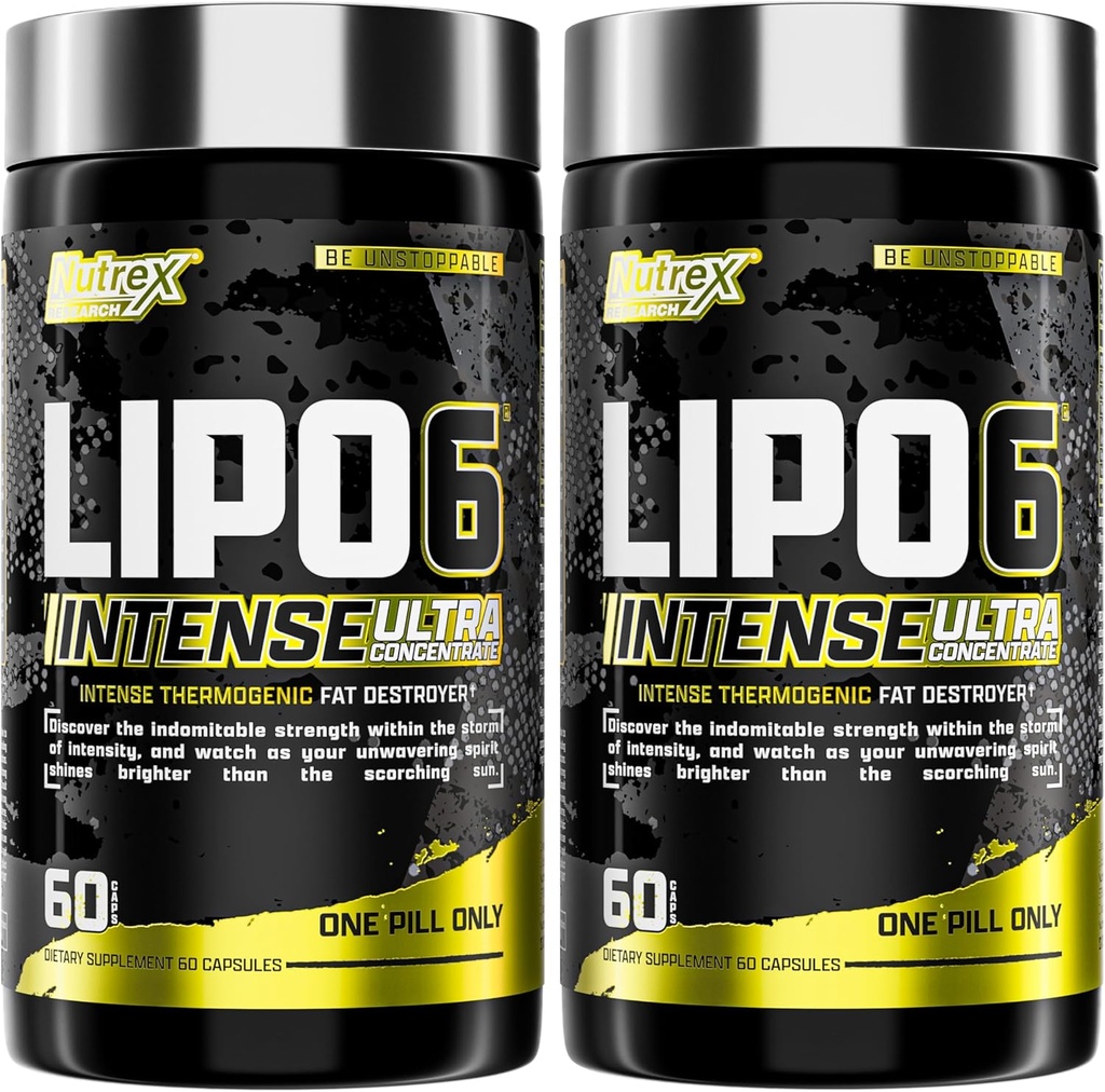 Nutrex Forskning Lipo6 Black Intense Ultra Koncentrat Termogen Belly Fat Burner for mænd og kvinder