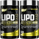 Nutrex Research Lipo6 Black Intense Ultra Concentrate Thermogenic Belly Fat Burner for Men and Women | Diet Weight Loss Supplement and Appetite Suppressant | Pack of 2