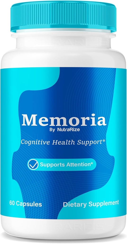 NutraRize Memoria Kapsler, Premium alle naturlige supplement til støtte sundhed & wellness, Officiel Formel til Boost Hukommelse og Fokus, Capsulas Anmeldelser (60 Kapsler)