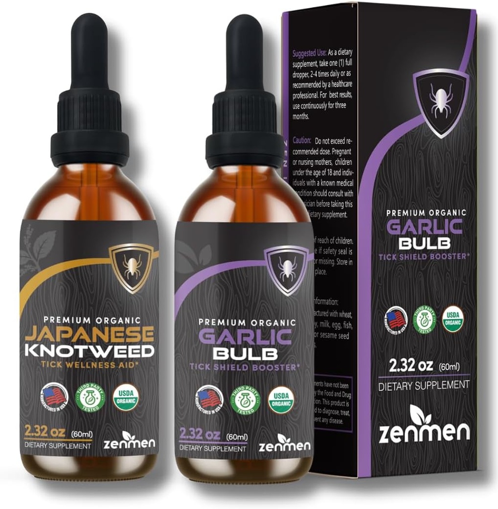 Zenmen immunstøtte Bundle: Japansk Knotweed og hvidløg tinkturer