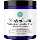 Ora Organic Magnesium Complex Powder Supplement - 4-in-1 Magnesium: Glycinate, Taurate, Malate & Citrate | Vegan, Gluten-Free | Tangerine Flavor | Calm Support for Sleep, Stress & Muscles | 30 Serving