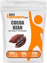 BulkSupplements.com Cocoa Bean Extract Powder - Cocoa Supplement - Usødet, Vegan & Gluten Free, 500mg per Serving, 100g (3,5 oz) (pakke med 1)