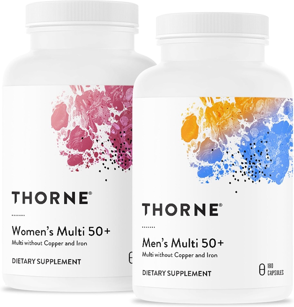 THORNE - Aktiv Aging Multivitamin Bundle - Tilberedt ernæring for mænd og kvinder 50 + - 30 Servering