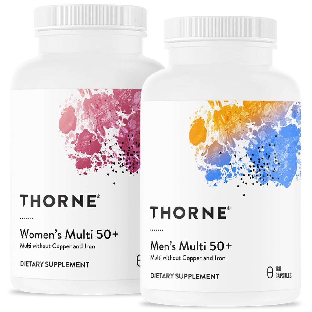 THORNE - Aktiv Aging Multivitamin Bundle - Tilberedt ernæring for mænd og kvinder 50 + - 30 Servering