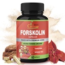 Skolin Kosttilskud Kapsler med gurkemeje, Arjuna, Garcinia Cambogia, Green Tea - 60 Kapsler