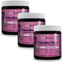 SUNBIOTICS Friendlier Flora - Kids Prebiotic and Probiotic Powder Supplement med 5 Millioner CFU 'er af 5 Probiotiske Strops for Good Gut Flora, immunsystem, & Balanced Microbiome - Berry, (Pack of 3)