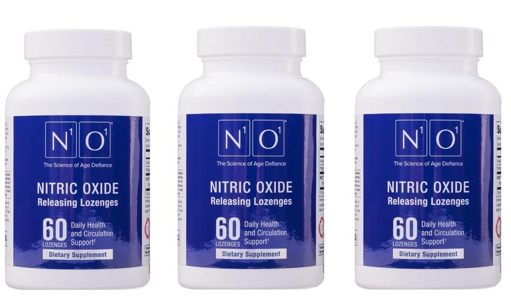 N1O1 Nitrooxide Lozengs for Heart Health Support - Kosttilskud til blodgennemstrømning, oxygenering og blodtryk - 180 Tæl