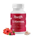NewLife Naturals D- Mannose Capsules ttesmå 124; w / Cranberry and Hibiscus Extractures